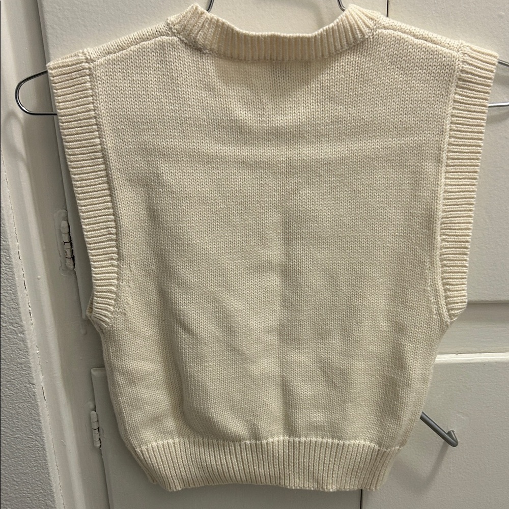 Aritzia Wilfred Cream Knit Sleeveless Top - Picture 6 of 7